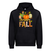 Black happy fall Urban Hoodie - Zillion Design Studio