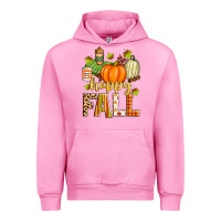 Fuchsia Pink happy fall Urban Hoodie - Zillion Design Studio