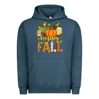Pigment Midnight Navy happy fall Urban Hoodie - Zillion Design Studio