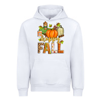 White happy fall Urban Hoodie - Zillion Design Studio