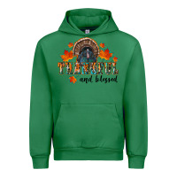 Emerald thankful and blessed Urban Hoodie - RanaPortraitStore