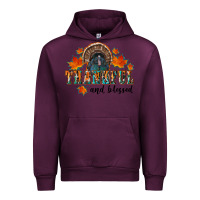 Mauve Wine thankful and blessed Urban Hoodie - RanaPortraitStore