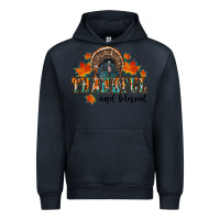 Navy thankful and blessed Urban Hoodie - RanaPortraitStore
