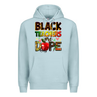 Blue Mist black teachers are dope Premium Hoodie - Zillion Design Studio