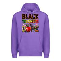 Purple black teachers are dope Premium Hoodie - Zillion Design Studio