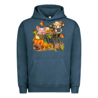 Pigment Midnight Navy fall farm animals Urban Hoodie - Zillion Design Studio