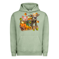 Pigment Oil Green fall farm animals Urban Hoodie - Zillion Design Studio