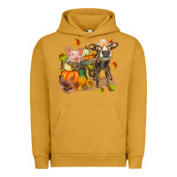 Pigment Peanut Butter fall farm animals Urban Hoodie - Zillion Design Studio