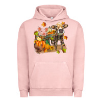 Pigment Salmon fall farm animals Urban Hoodie - Zillion Design Studio