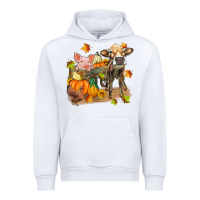 White fall farm animals Urban Hoodie - Zillion Design Studio