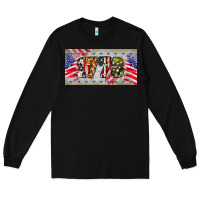 Black 1776 4th of july license plate Long Sleeve Tee - BarkalooDesign