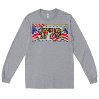 Heather Grey 1776 4th of july license plate Long Sleeve Tee - BarkalooDesign