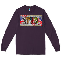 Plum 1776 4th of july license plate Long Sleeve Tee - BarkalooDesign