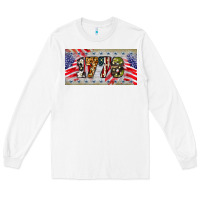 White 1776 4th of july license plate Long Sleeve Tee - BarkalooDesign