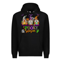 Black Spooky Season Gnomes Premium Hoodie - texasbilliewilder