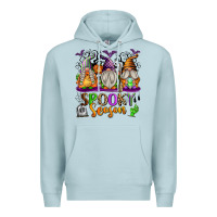 Blue Mist Spooky Season Gnomes Premium Hoodie - texasbilliewilder