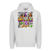 Dove Grey Spooky Season Gnomes Premium Hoodie - texasbilliewilder