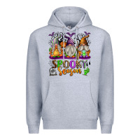 Heather Grey Spooky Season Gnomes Premium Hoodie - texasbilliewilder