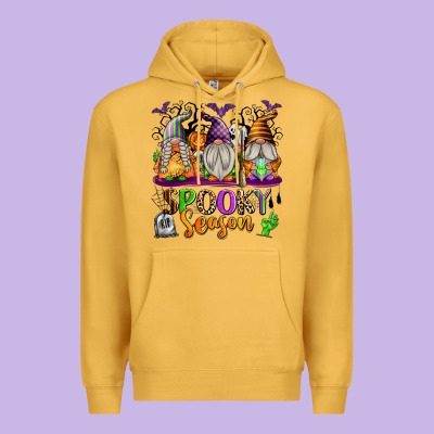 Spooky Season Gnomes Premium Hoodie Designed By Texasbilliewilder