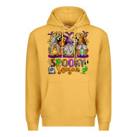 Mustard Spooky Season Gnomes Premium Hoodie - texasbilliewilder