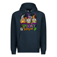 Navy Spooky Season Gnomes Premium Hoodie - texasbilliewilder