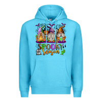 Ocean Blue Spooky Season Gnomes Premium Hoodie - texasbilliewilder
