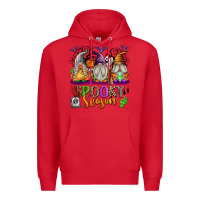Red Spooky Season Gnomes Premium Hoodie - texasbilliewilder
