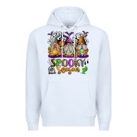 White Spooky Season Gnomes Premium Hoodie - texasbilliewilder