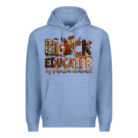 Colony Blue black educator by popular demand Premium Hoodie - Zillion Design Studio