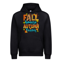 Black fall breeze autumn leaves Urban Hoodie - Zillion Design Studio
