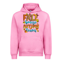 Fuchsia Pink fall breeze autumn leaves Urban Hoodie - Zillion Design Studio