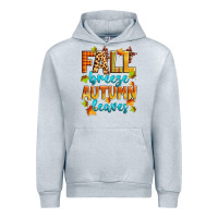 Heather Grey fall breeze autumn leaves Urban Hoodie - Zillion Design Studio