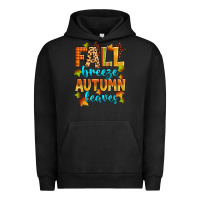 Pigment Black fall breeze autumn leaves Urban Hoodie - Zillion Design Studio