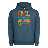 Pigment Midnight Navy fall breeze autumn leaves Urban Hoodie - Zillion Design Studio