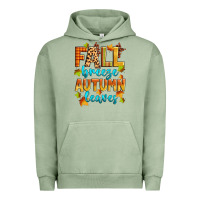 Pigment Oil Green fall breeze autumn leaves Urban Hoodie - Zillion Design Studio