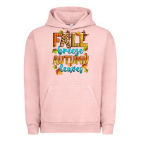 Pigment Salmon fall breeze autumn leaves Urban Hoodie - Zillion Design Studio