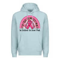 Blue Mist in october we wear pink Premium Hoodie - RanaPortraitStore