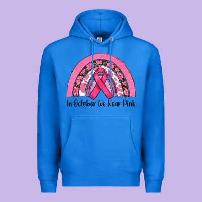 In October We Wear Pink Premium Hoodie Designed By Ranaportraitstore
