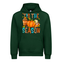 Forest Green 'tis the season fall Urban Hoodie - Zillion Design Studio