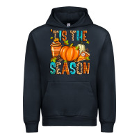 Navy 'tis the season fall Urban Hoodie - Zillion Design Studio