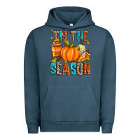 Pigment Midnight Navy 'tis the season fall Urban Hoodie - Zillion Design Studio