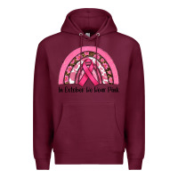Burgundy in october we wear pink Premium Hoodie - RanaPortraitStore