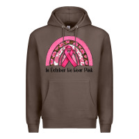 Coffee in october we wear pink Premium Hoodie - RanaPortraitStore