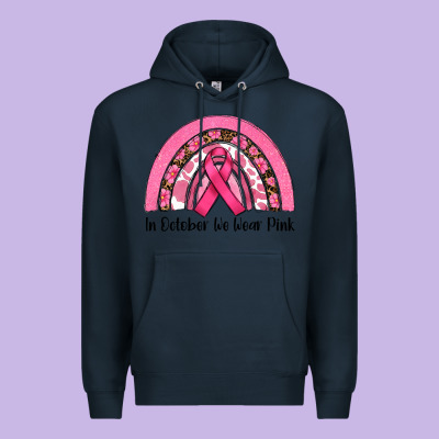 In October We Wear Pink Premium Hoodie Designed By Ranaportraitstore