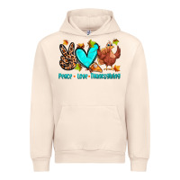 Sandshell peace love thanksgiving Urban Hoodie - Zillion Design Studio