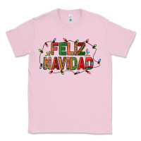 Bubblegum Pink Feliz Navidad Classic Tee - BundleAndBundleShop
