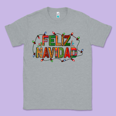 Feliz Navidad Classic Tee Designed By Bundleandbundleshop