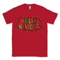 Red Feliz Navidad Classic Tee - BundleAndBundleShop