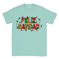 Seafoam Feliz Navidad Classic Tee - BundleAndBundleShop