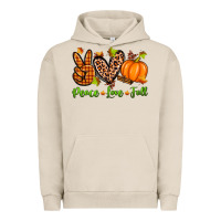 Pigment French Oak peace love fall Urban Hoodie - Zillion Design Studio